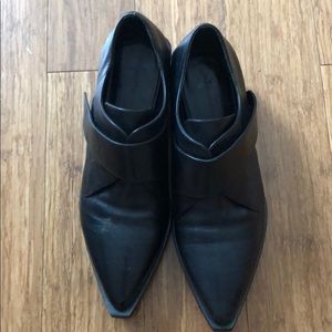 Alexander Wang black calf bootie/ankle boots